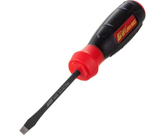 Профессиональная отвертка с противоскользящей рукояткой SL5х75 мм JTC 5449 – изображение 2