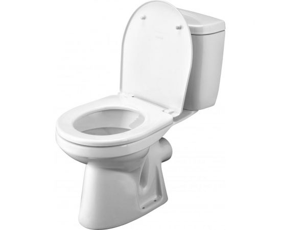 Унитаз-компакт Santek ""Анимо"" прямой выпуск, стандарт 2-режима, сиденье дюропласт, металлический крепеж NEW 1WH302132 00023694 – изображение 3