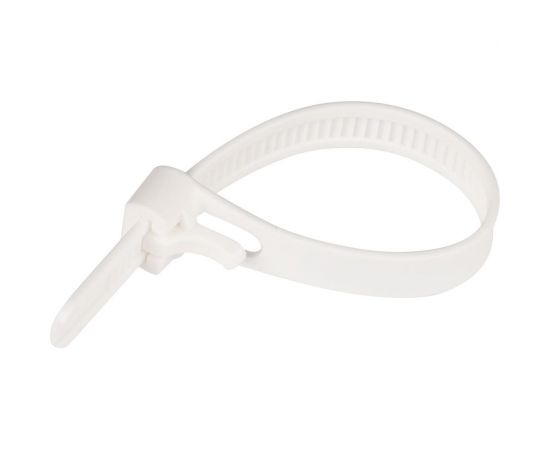 Многоразовая стяжка ЕВРОПАРТНЕР PRM 200x7 белая 50 шт 88259 – изображение 3