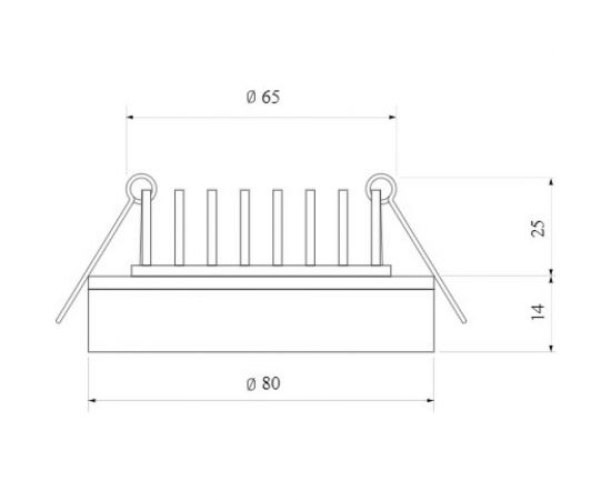 Встраиваемый светильник Elektrostandard DSKR80 5W 4200K BK черный a049707 – изображение 3