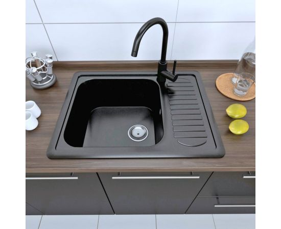 Кухонная мойка GranAlliance GA-23 черный GA-23-308 – изображение 3