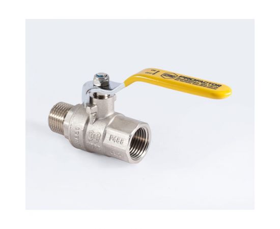 Шаровой кран для газа PROFACTOR PF GAS ручка рычаг, в/н 1/2 дюйма PF GBV 345 – изображение 3