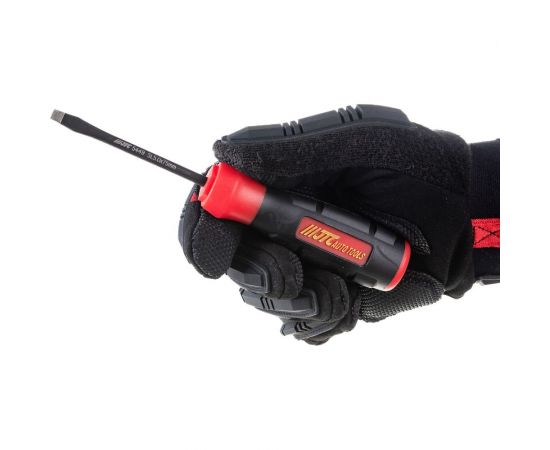 Профессиональная отвертка с противоскользящей рукояткой SL5х75 мм JTC 5449 – изображение 4