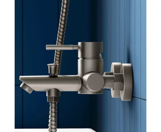 Смеситель Dorff Logic new для ванны и душа, из нержавеющей стали D3010000SS – изображение 4