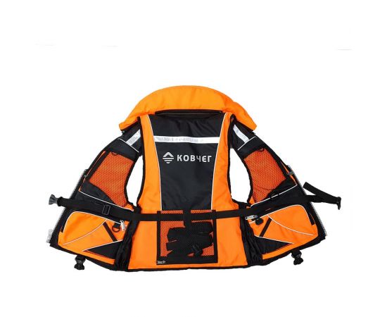 Спасательный жилет КОВЧЕГ Премиум, р. 2XL-3XL/54-56, до 115 кг, оранжевый-чёрный 725300753 – изображение 4