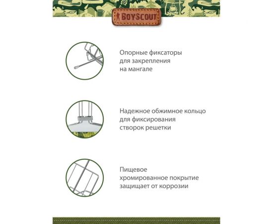 Решетка-гриль для сосисок и колбасок BOYSCOUT 61307 – изображение 5