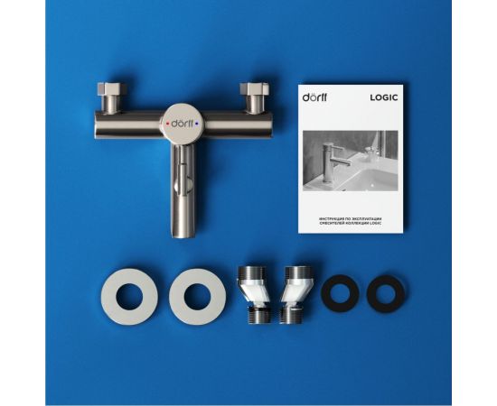Смеситель Dorff Logic new для ванны и душа, из нержавеющей стали D3010000SS – изображение 6