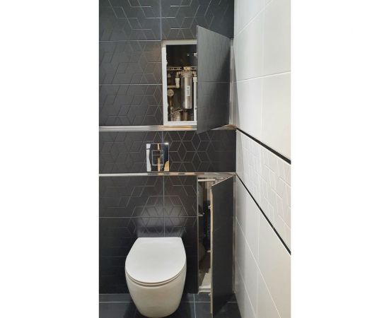 Стальной ревизионный люк под плитку Хаммер Стил 20x40 см 31200400 – изображение 7