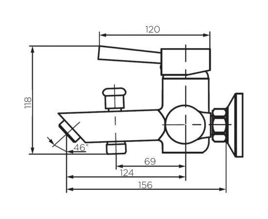 Смеситель Dorff Logic new для ванны и душа, из нержавеющей стали D3010000SS – изображение 7