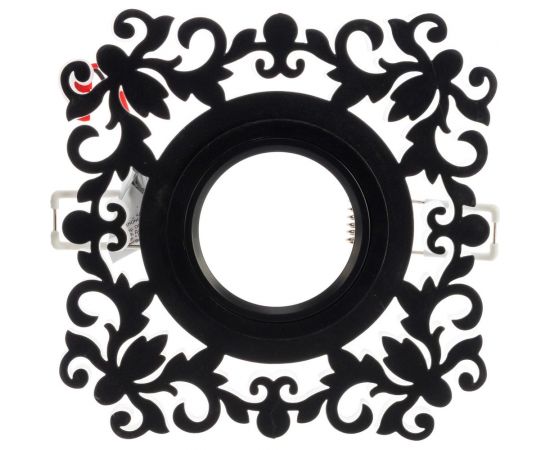 Светильник, Квадрат/узор, Черный, Gu5.3, 3W, LED 4000K Gauss Backlight BL129 