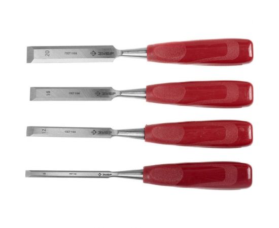Набор стамесок с пластиковой рукояткой Зубр Т-300 4шт 18094-H4_z01 