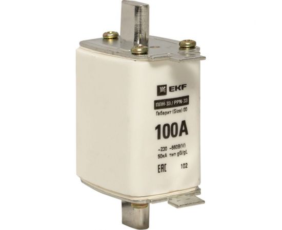 Плавкая вставка EKF ППН-33 160/100А габарит 00 PROxima SQfus-33/160/100 