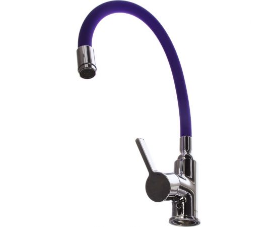 Смеситель для кухни LEDEME гибкий шланг, фиолетовый L4898-8 808287 