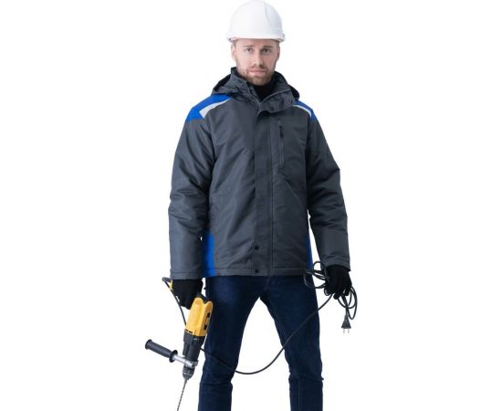 Демисезонная куртка ГК Спецобъединение ШТУРМАН серый/василёк, размер 104-108, рост 170-176 Кур 416/104/170 