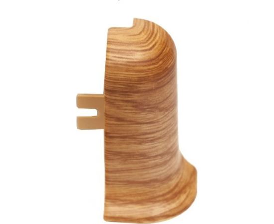 Угол наружный для плинтуса Рико Лео (25 пар; 56 мм; ПВХ; Дуб янтарный) GRACE УТ000010022 