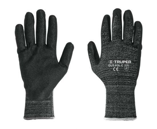 Универсальные перчатки Truper нейлон, покрытие из нитрила GUX-POL-M 17065 