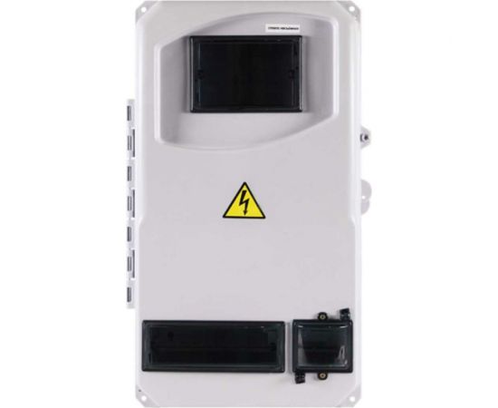 Пластиковый учетно-распределительный навесной корпус KRZMI ВЩУ 3-3/8 дверь IP55 4651117990232 