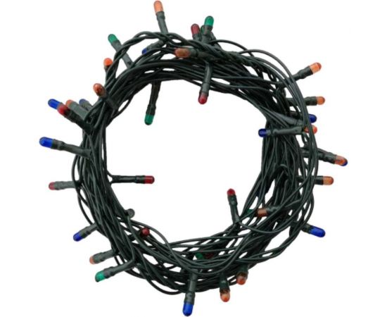 Гирлянда Vilart 220В, 21Вт, 3,5м, 50 ламп, мульти, IP20, шнур зелёный 15-77 