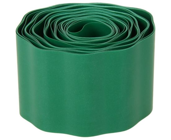 Бордюрная гофрированная лента Дачная мозаика 9 м х 150 мм, зеленая 11815 