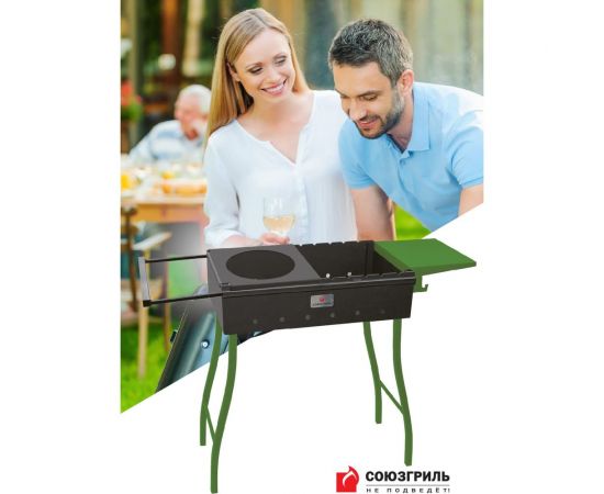 Стационарный мангал с подставкой под казан Союзгриль N1-M09 – изображение 12