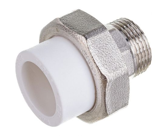 Комбинированная муфта TEBO TR-TB разъемная, наружная резьба, американка, 25x3/4 O-ring 015022105 – изображение 2