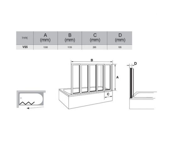RAVAK VS5 белаяР 794E010041 – изображение 2
