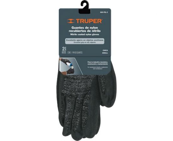 Универсальные перчатки Truper нейлон, покрытие из нитрила GUX-POL-M 17065 – изображение 2