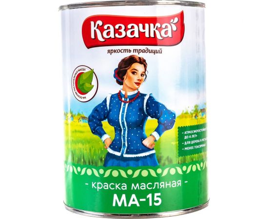 Краска Престиж МА-15 черная 0,9 кг 14 Казачка 21573 – изображение 2
