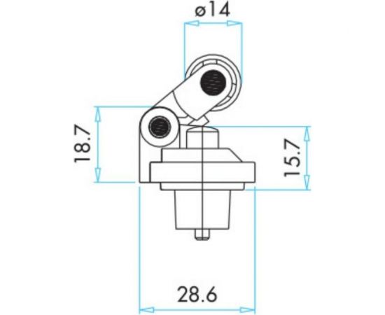 Концевой угловой выключатель медленного переключения Emas 1-но направленный, 240В, 3А L5K23MIM311 – изображение 2