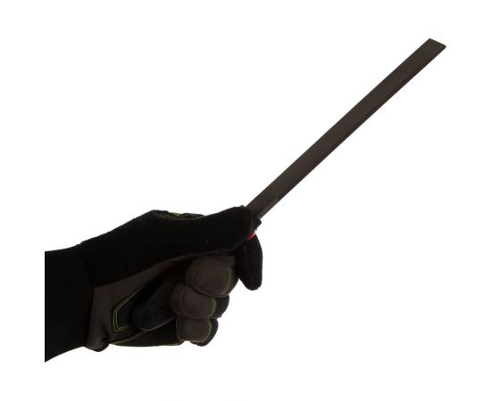 Плоский прямой напильник с ручкой PVC (200 мм, насечка №3 мелкая, по 4м сторонам) BAUM 3713200 – изображение 2