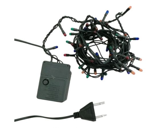 Гирлянда Vilart 220В, 21Вт, 3,5м, 50 ламп, мульти, IP20, шнур зелёный 15-77 – изображение 2