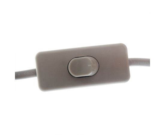 Шнур Navigator NPS-FS-170-2x0.5-GR, 1.7м, с выключателем, серый 61722 – изображение 3