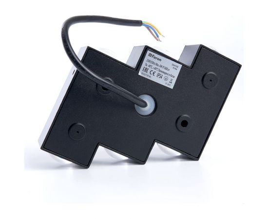 Уличный светодиодный светильник FERON DH110, 6x1W, 600Lm, 4000K, черный, 11704 – изображение 4