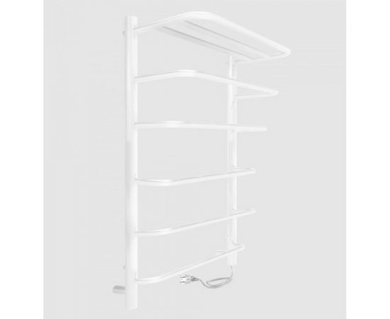 INDIGO Полотенцесушитель Hit (electro) 80/50 (скр.монтаж, унив.подкл.R/L, Белый матовый) LHE80-50WMR – изображение 5