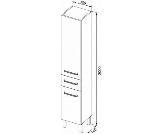 Aquanet Пенал Сиена 00189246 – изображение 5