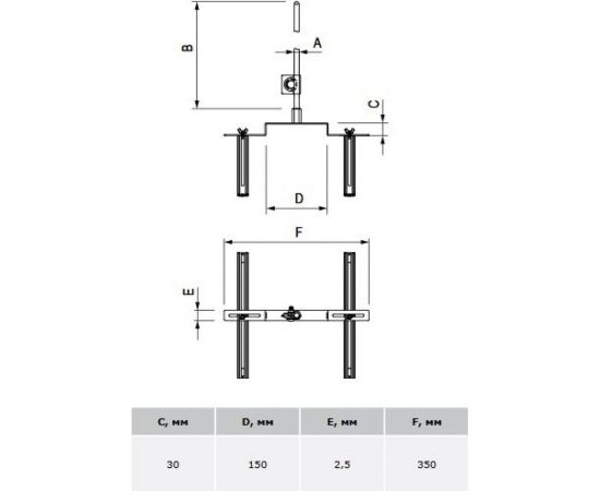 DKC Молниеприемник коньковый с регулируемыми зажимами 1500 мм NL5150 – изображение 5