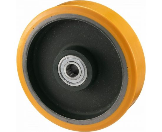 Tellure Rota Колесо большегрузное под ось, d- 300мм, чугун, шариковый подшипник в комплекте, 642168 – изображение 5