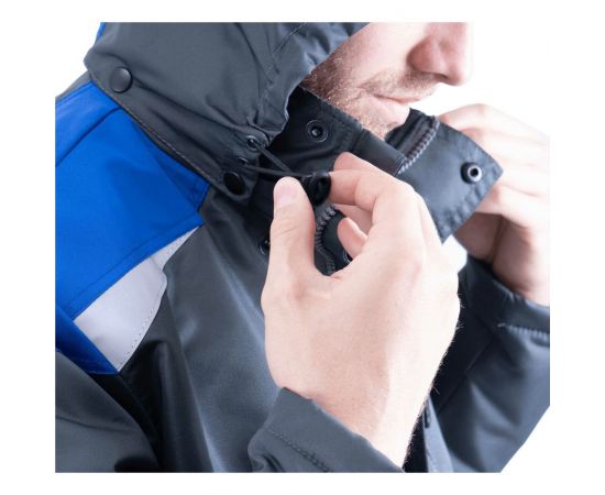 Демисезонная куртка ГК Спецобъединение ШТУРМАН серый/василёк, размер 104-108, рост 170-176 Кур 416/104/170 – изображение 5