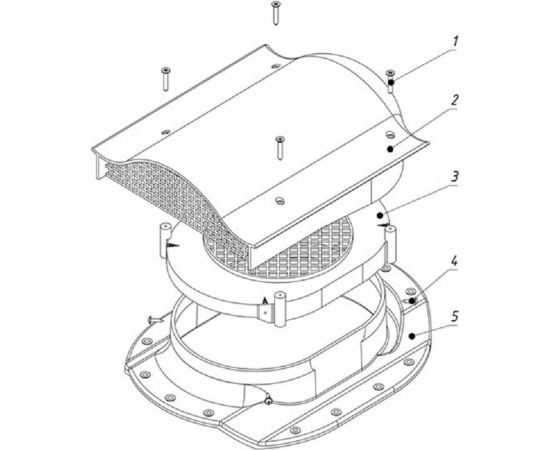 Кровельный аэратор Татполимер ТР-88/K коричневый 46151 – изображение 6