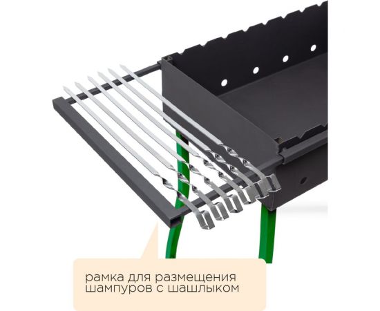 Стационарный мангал с подставкой под казан Союзгриль N1-M09 – изображение 7