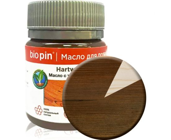 Масло для пола с твердым воском BIO PIN 1910 Hartwachsol, в цвете прозрачный коричневый 45 мл 19106F103 – изображение 8