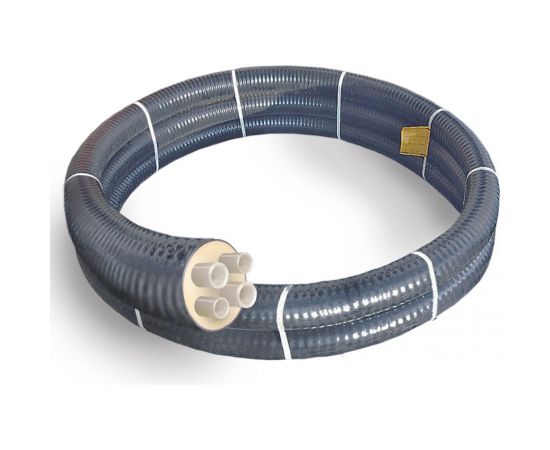 Труба-4 ТВЭЛ-ЭКОПЭКС 6 бар, 2х32х2.9+2х25х2.3/125 бухта 20 метров, серая 00-00000687 