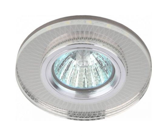 Светильник ЭРА DK LD44 SL 3D декор cо светодиодной подсветкой MR16, зеркальный Б0037355 