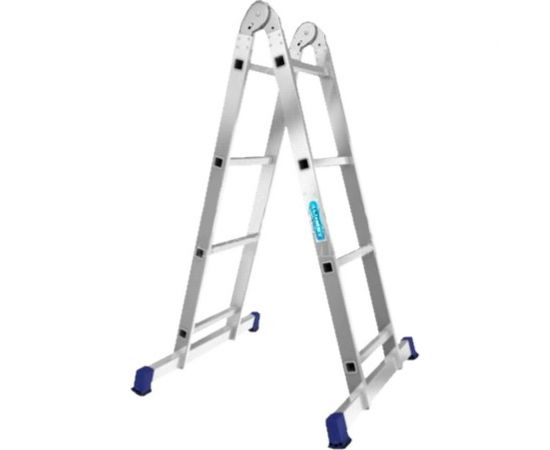 Алюминиевая профессиональная двухсекционная шарнирная лестница Алюмет Серия Т2 Т 203 