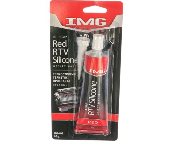 Герметик прокладок IMG термостойкий, красный, 85г MG-402 
