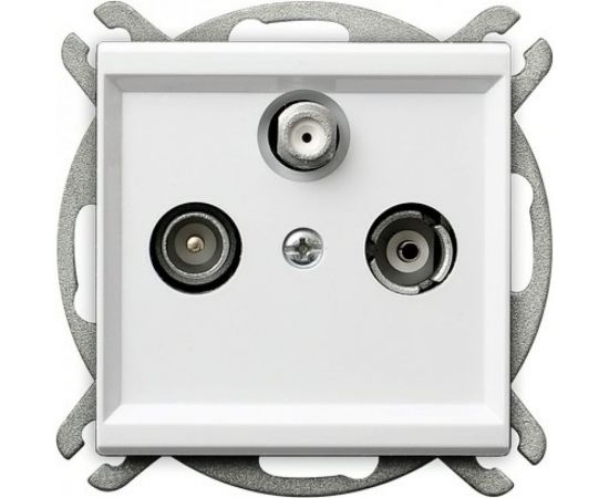 Розетка Ospel Sonata TV-SAT оконечная, белый GPA-RS/m/00 