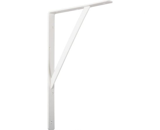 Кронштейн VORMANN Steg усиленный 400х250х30х4 мм, оцинкованный, цвет: белый, 250 кг 00159 400 W 