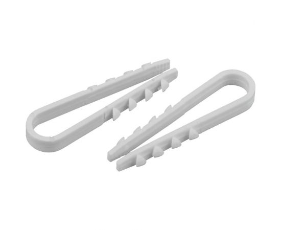 Дюбель-хомут для круглого кабеля 19-25 мм белый Б0045089 