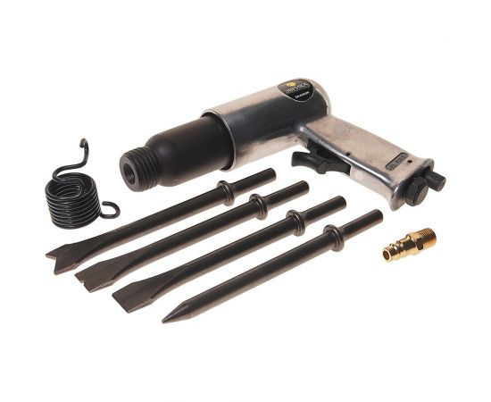Пневмомолоток с набором зубил ЭВРИКА ER-83502R 