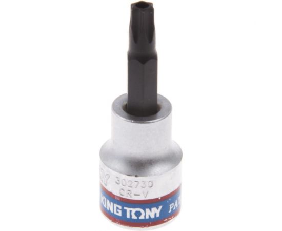 Насадка торцевая TORX с отверстием (T30Н; 50 мм; 3/8DR) KING TONY 302730 